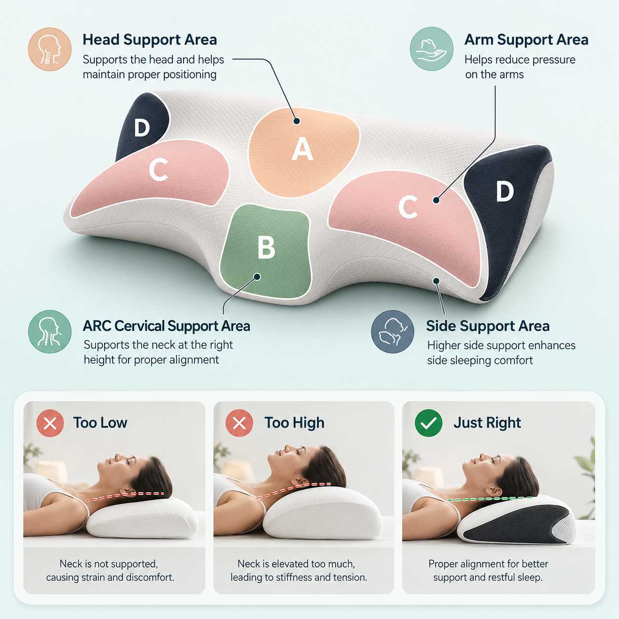 CloudCurve Pillow